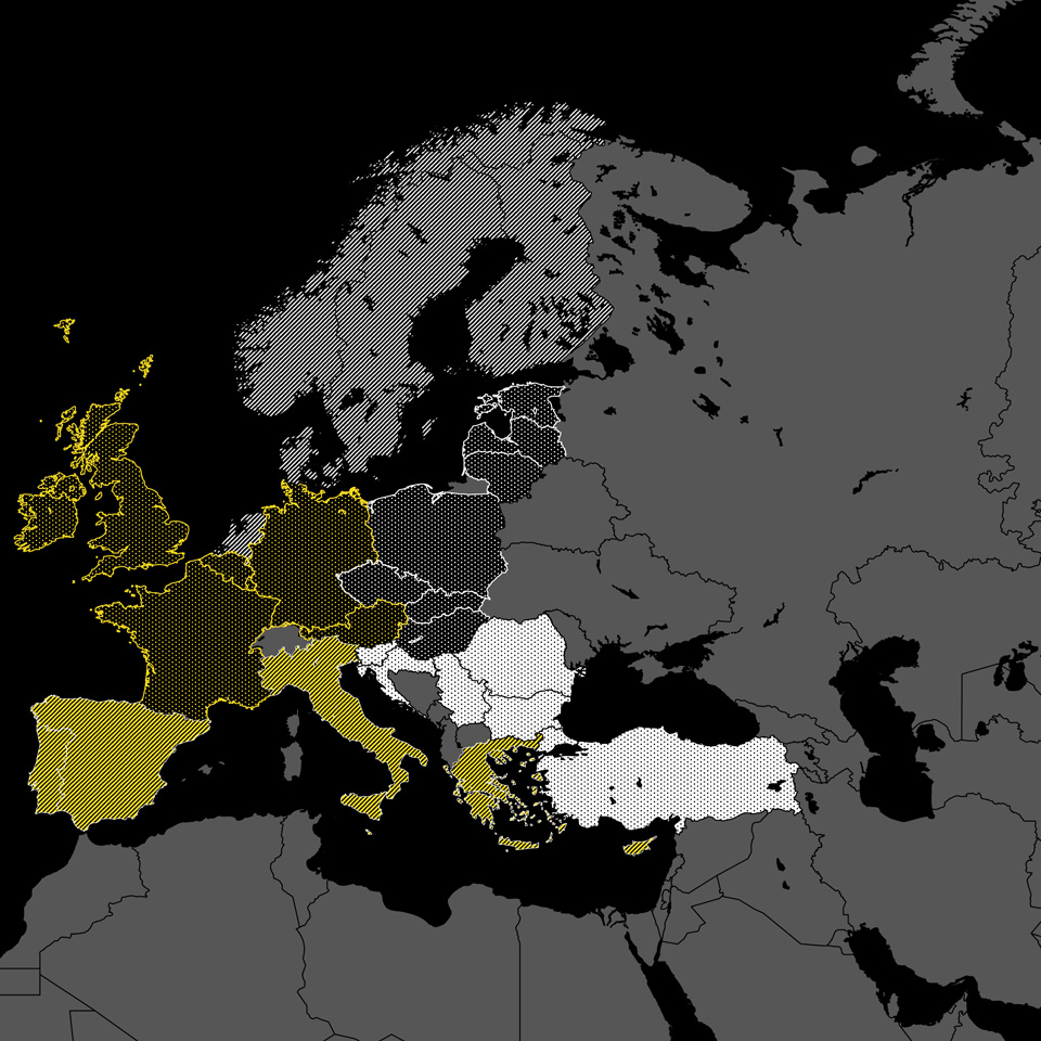 Map Europe in action